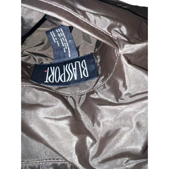 REVERSIBLE Beaver Faux Fur VEST Coat Jacket Brown Size L Women’s Full Zip 83814 - Picture 8 of 8